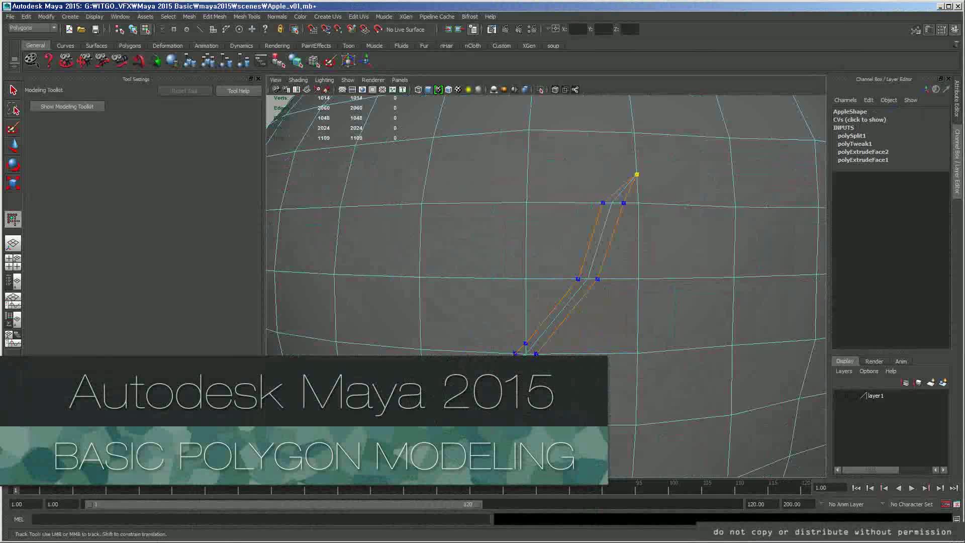Autodesk Maya 2015  Part 2 - 폴리곤 모델링의 기초